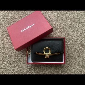 Salvatore Ferragamo Small Gancini Leather Wallet